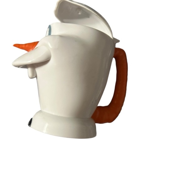 Charming Snowman Bird Feeder - White and Orange - Picture 3 of 5